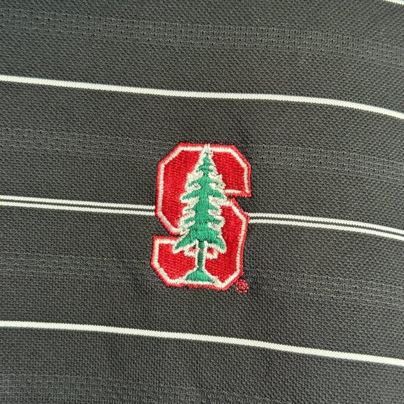 🌻 Nike Stanford University Striped Golf Shirt - Picture 2 of 8
